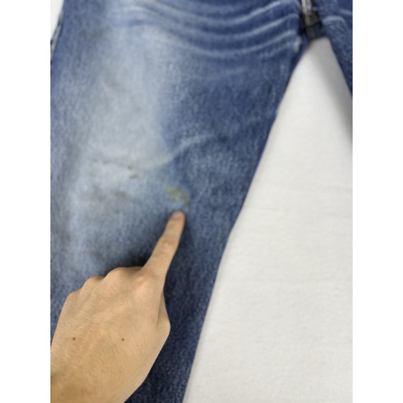 Levis 505 Jeans Mens 42x30 Blue Fade Regular Fit - Picture 8 of 10